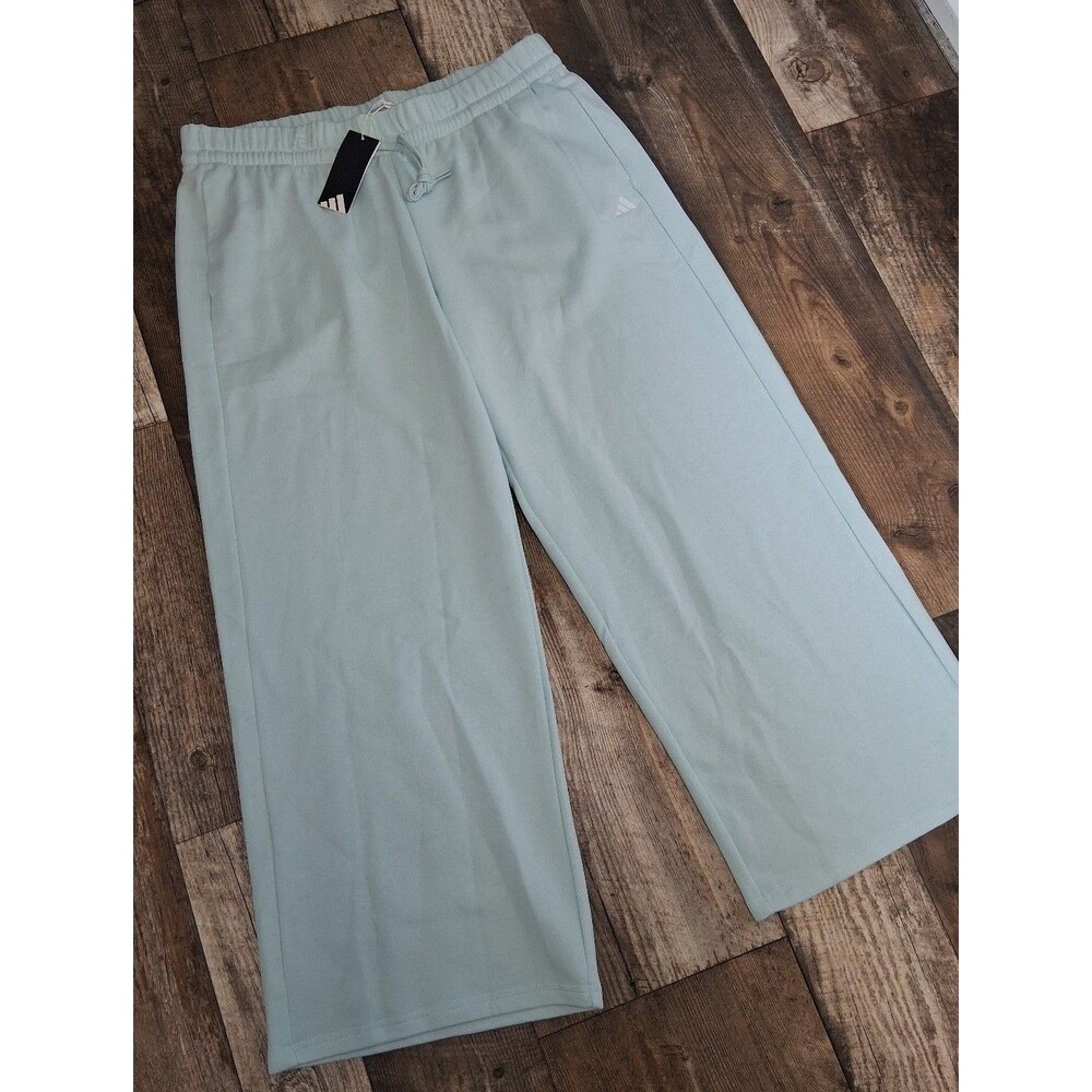 NEW! Women's Adidas Essentials Small Logo Feel Cozy Open-Hem Pants, 2XL - Picture 3 of 8